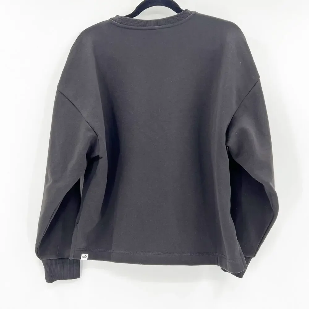 Puma Black Pullover Crewneck Sweatshirt M‎
